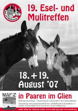 19. Esel- und Mulitreffen in Paaren